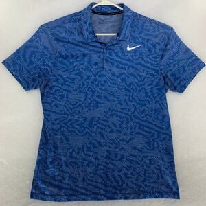 Nike Golf Dri-FIT Polo Shirt Blue Size L